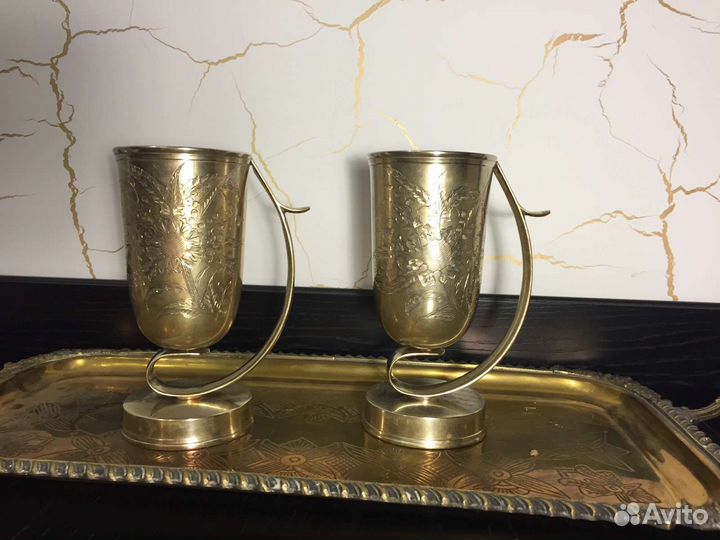 Парные вазы, парные кубки