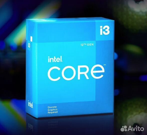 Intel core i3 12100f + башня охлад