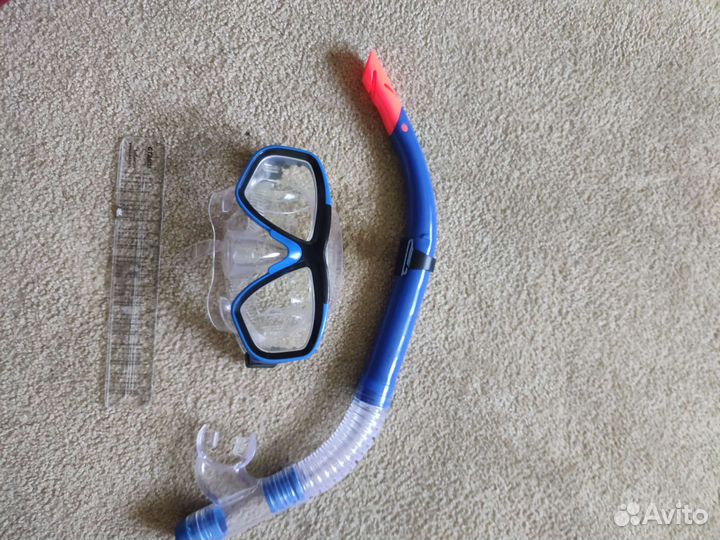 Набор для плавания маска, трубка, от 8 лет