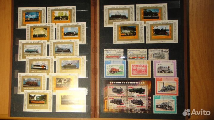 Марки. Железная дорога. Набор