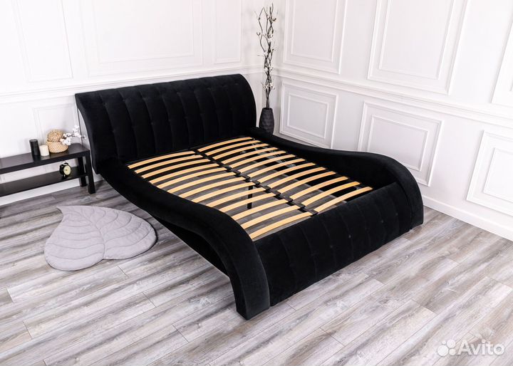 Кровать 200х200 мадрид черный