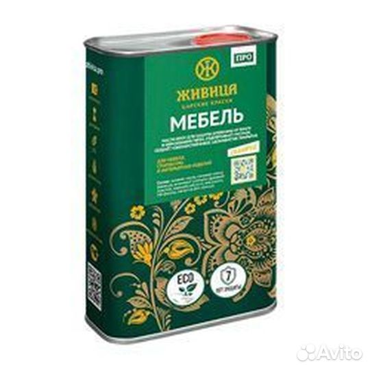 Масло с воском мебель про (1л)