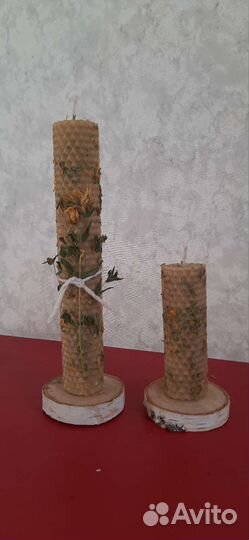 Свечи восковые медовые