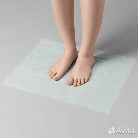 Коврик одноразовый белый комплект 100 штук, 40х40