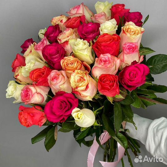 Роза Кения в букете