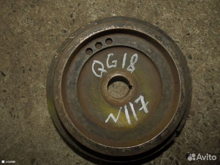 Шкив коленвала на nissan QG18