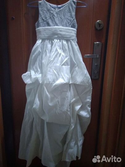 Платье для девочки длинное 134 140 на выпускной