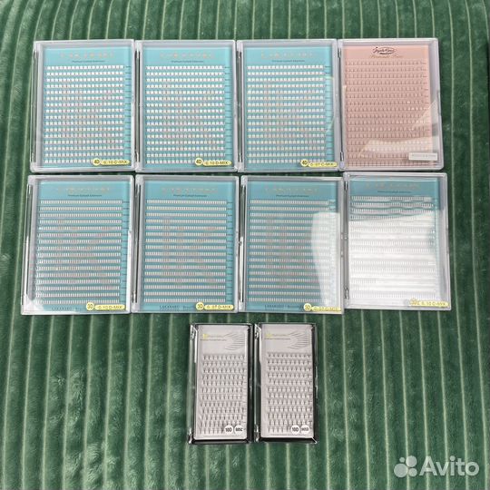 Ресницы для наращивания. Готовые пучки