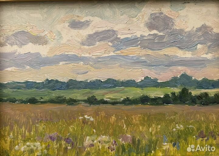 Картина масло картон Союз художнков СССР