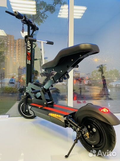 Электросамокат мощный 48 V с детским сиденьем