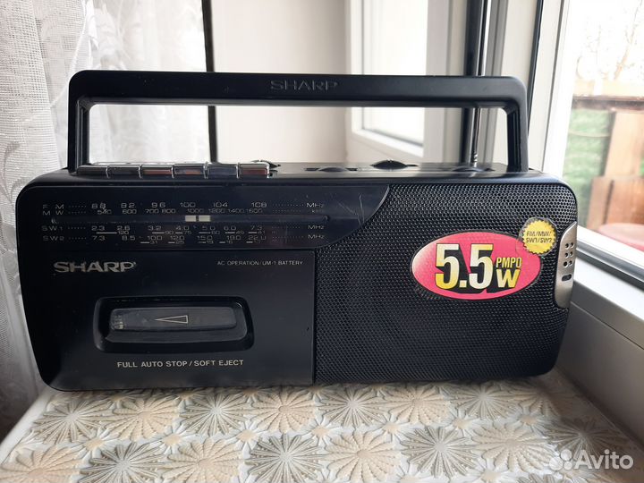 Кассетная магнитола Sharp QT-110