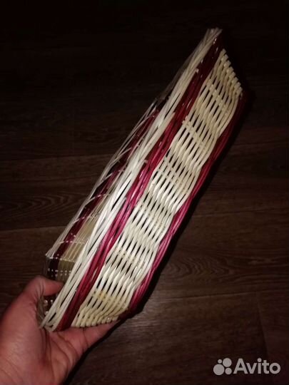 Плетеные конфетница и сухарница