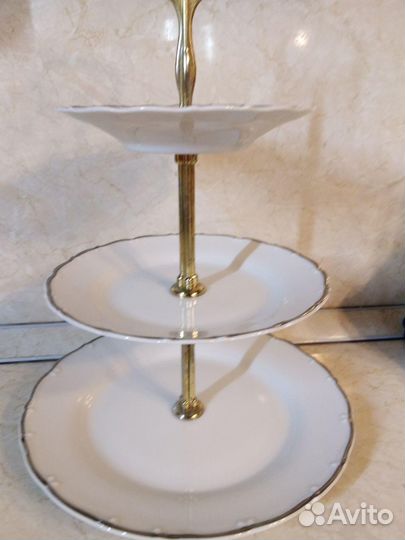 Трехярусное блюдо Чехия