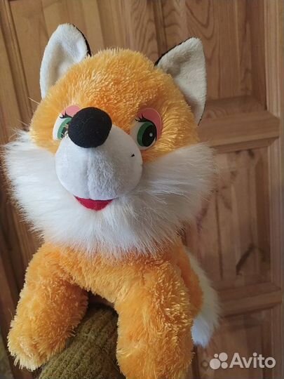 Мягкие игрушки лиса, лисёнок и 2 медвеженка