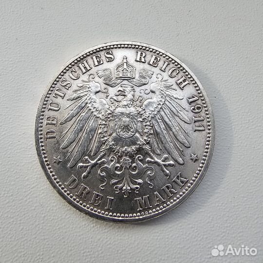 Саксен-Веймар-Айзенах 3 марки 1910