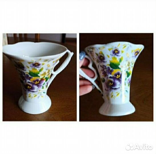 Кофейная пара Gural. Посуда СССР конфетницс