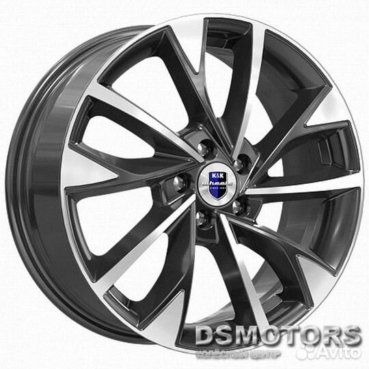 Диски Роквуд 7/17 5x105 ET38 d56.6 алмаз чёрный