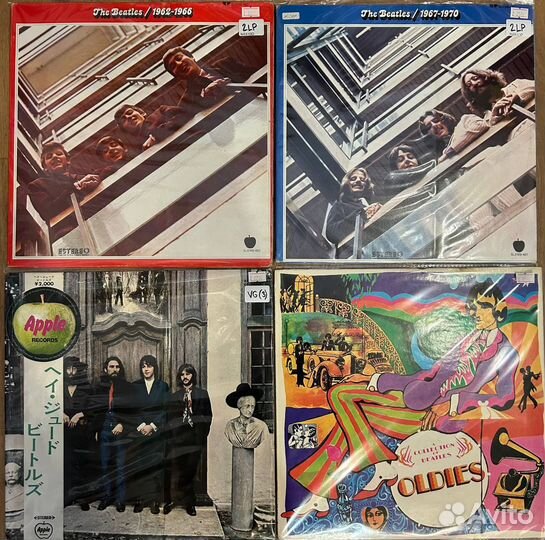 Виниловые пластинки the beatles