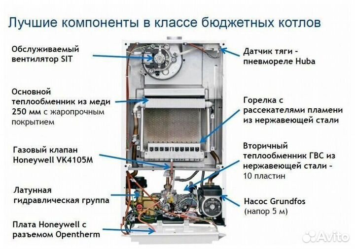 Baxi котел газовый настенный 24квт(новый)