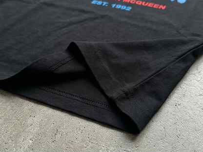 Лонгслив черный Alexander McQween синий лого AC0030, Новосибирск