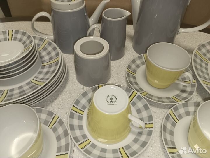 Фарфоровый сервиз Lichte, ГДР на 6 персон