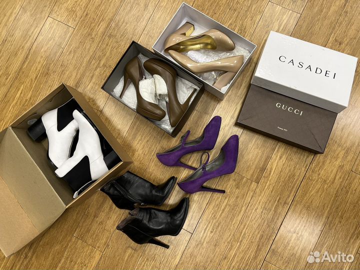 Туфли Casadei ботильоны Fabi Gucci оригинал