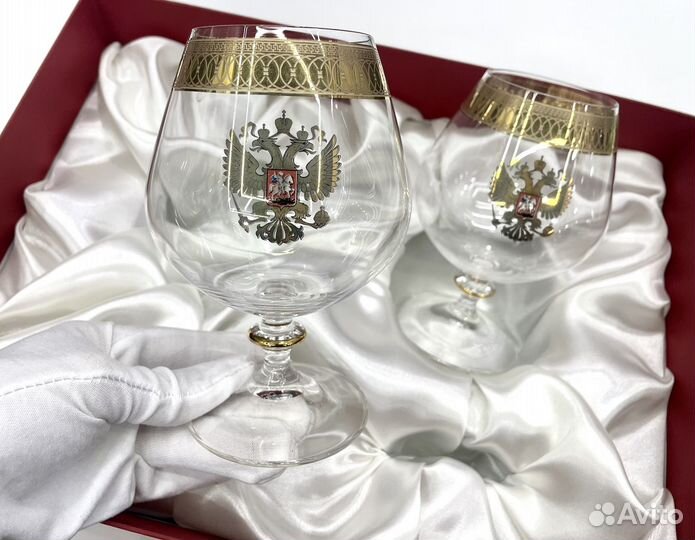 Бокалы для коньяка Герб России
