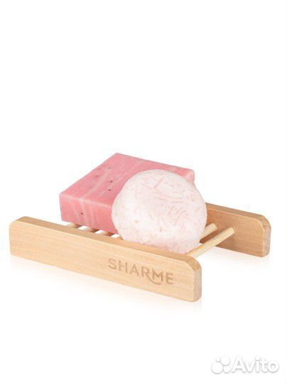 Подставка из бамбука под мыло, твердые шампуни