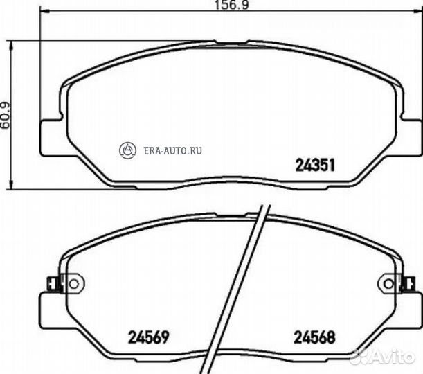 Mintex MDB2777 Колодки тормозные дисковые передн