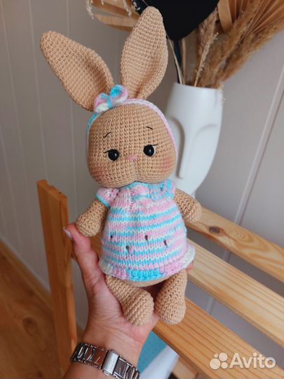 Вязаный зайка
