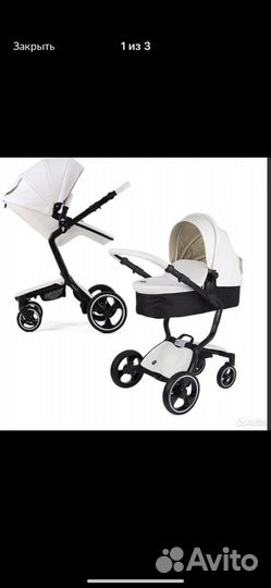 Коляска 2 в 1 эко кожа