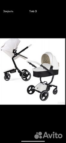 Коляска 2 в 1 эко кожа