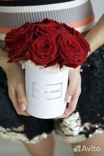 Розы в коробке