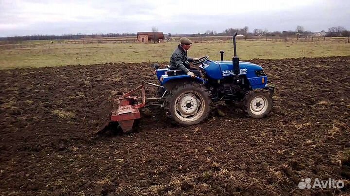 Вспашка земли (кроме целины)фрезой на минитракторе