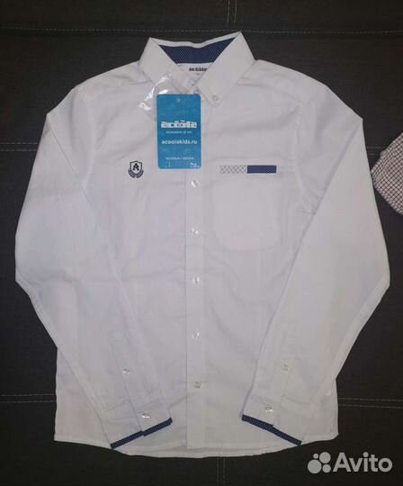 Рубашки, рост 134, 130 см. Новые