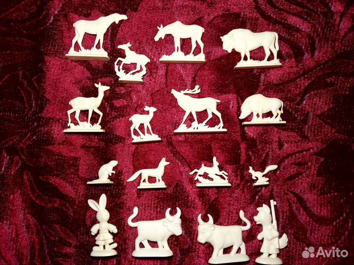 Миниатюрные Фигурки Животных СССР, Колкий пластик