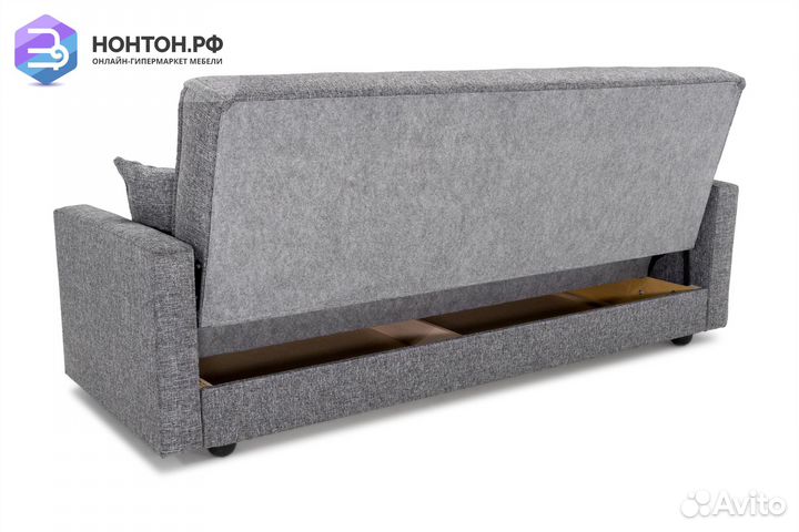 Диван книжка Лондон-2 серый