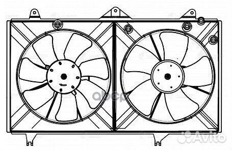 Вентилятор радиатора toyota camry XV30 01- 2.0I