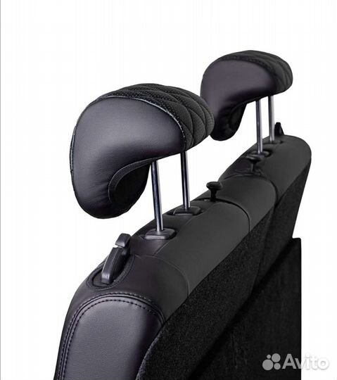 Чехлы Лада Калина 1\2 Эко-кожа ромб черный