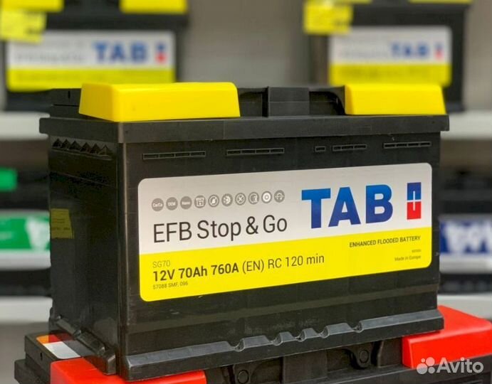 Аккумулятор новый TAB EFB stop&GO 70Ач