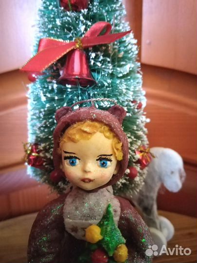 Ватные елочные игрушки