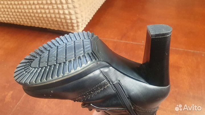 Сапоги кожанные осень весна женские 37