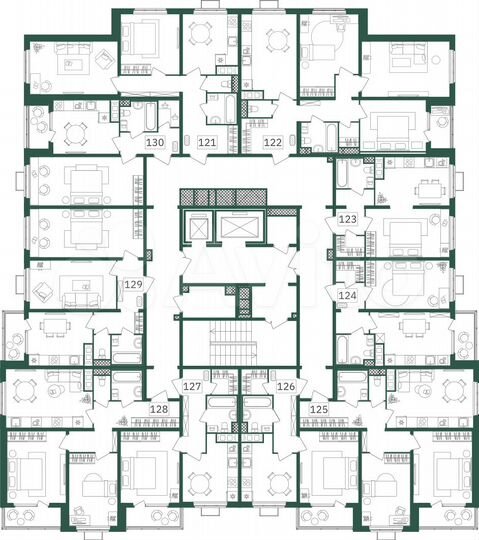 2-к. квартира, 55,6 м², 14/19 эт.