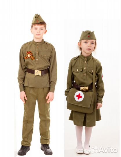 Военный костюм солдата, солдатки, форма СССР