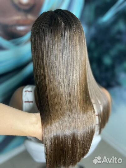Кератиновое выпрямление волос