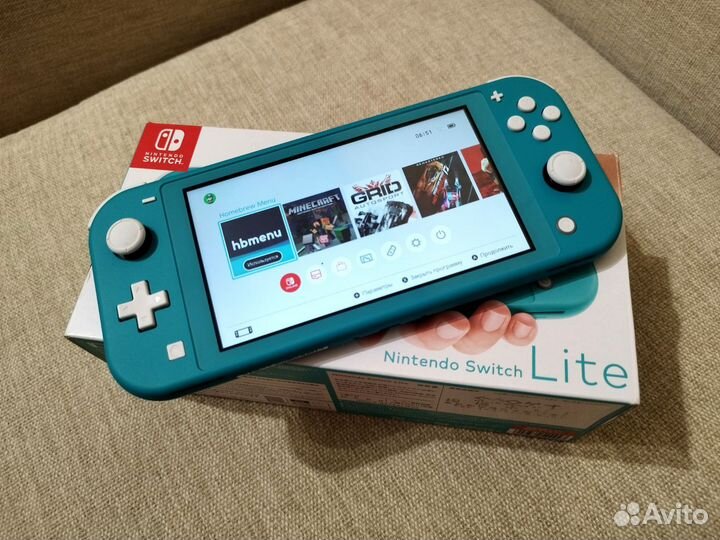Новый Nintendo Switch Lite (Прошитый, чип) 160Gb