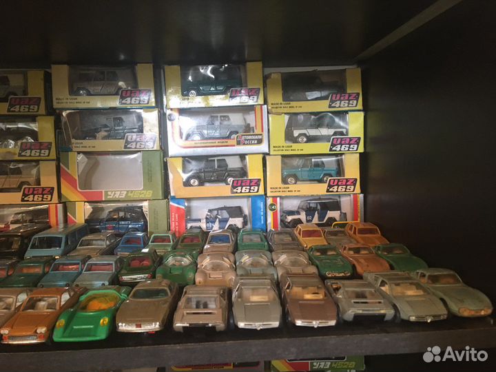 Машинки времён СССР 1/43