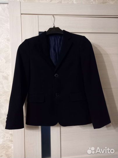 Школьный пиджак для мальчика синий 134