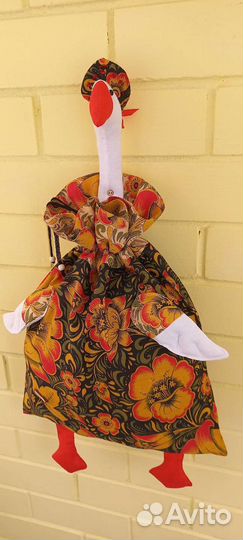 Кукла тильда/ гусыня- пакетница, ручная работа