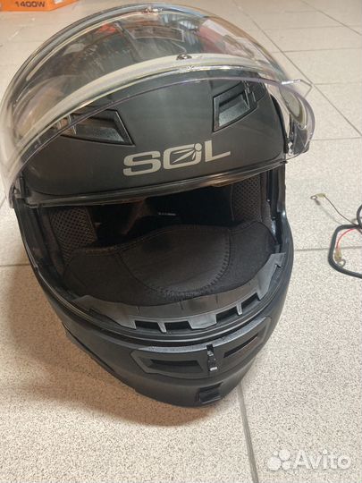 Шлем для снегохода с подогревом